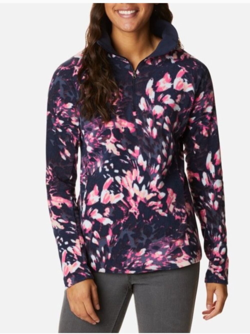 Columbia Women's Glacial IV 1/4-Zip Fleece Pullover Microfleece size XL